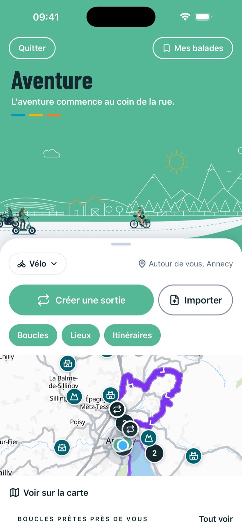 L’accueil : créer une sortie, lieux proches