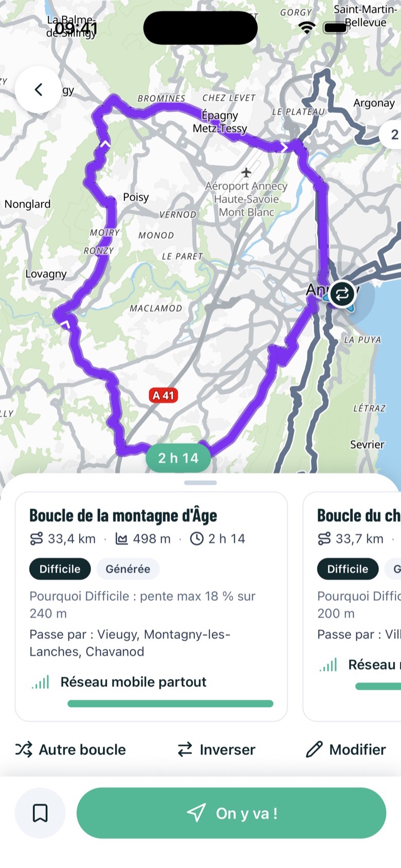 Les boucles proposées
