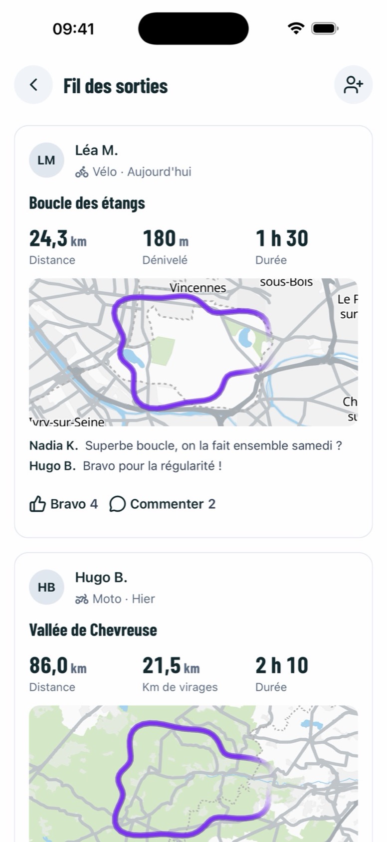 Le fil des sorties de vos amis