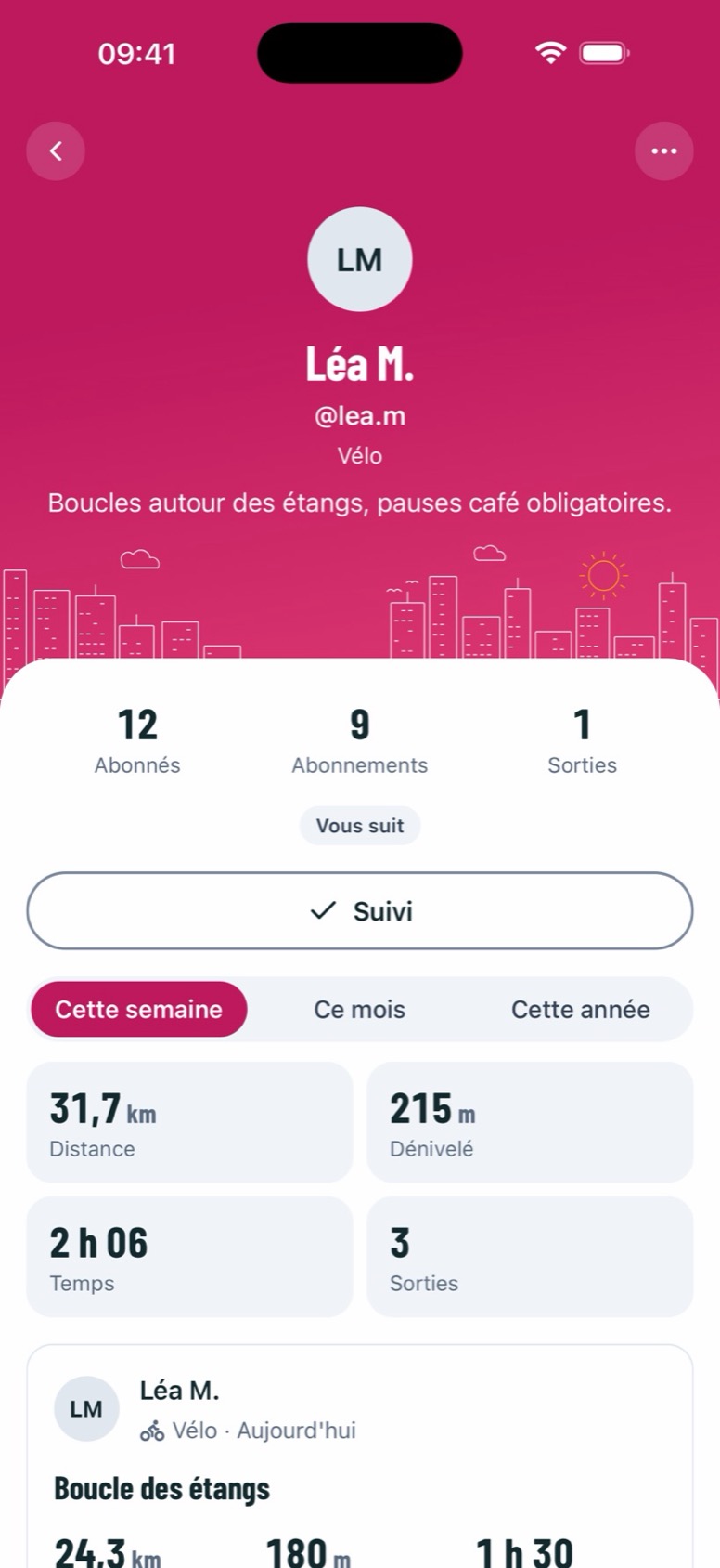 Le profil d’un ami