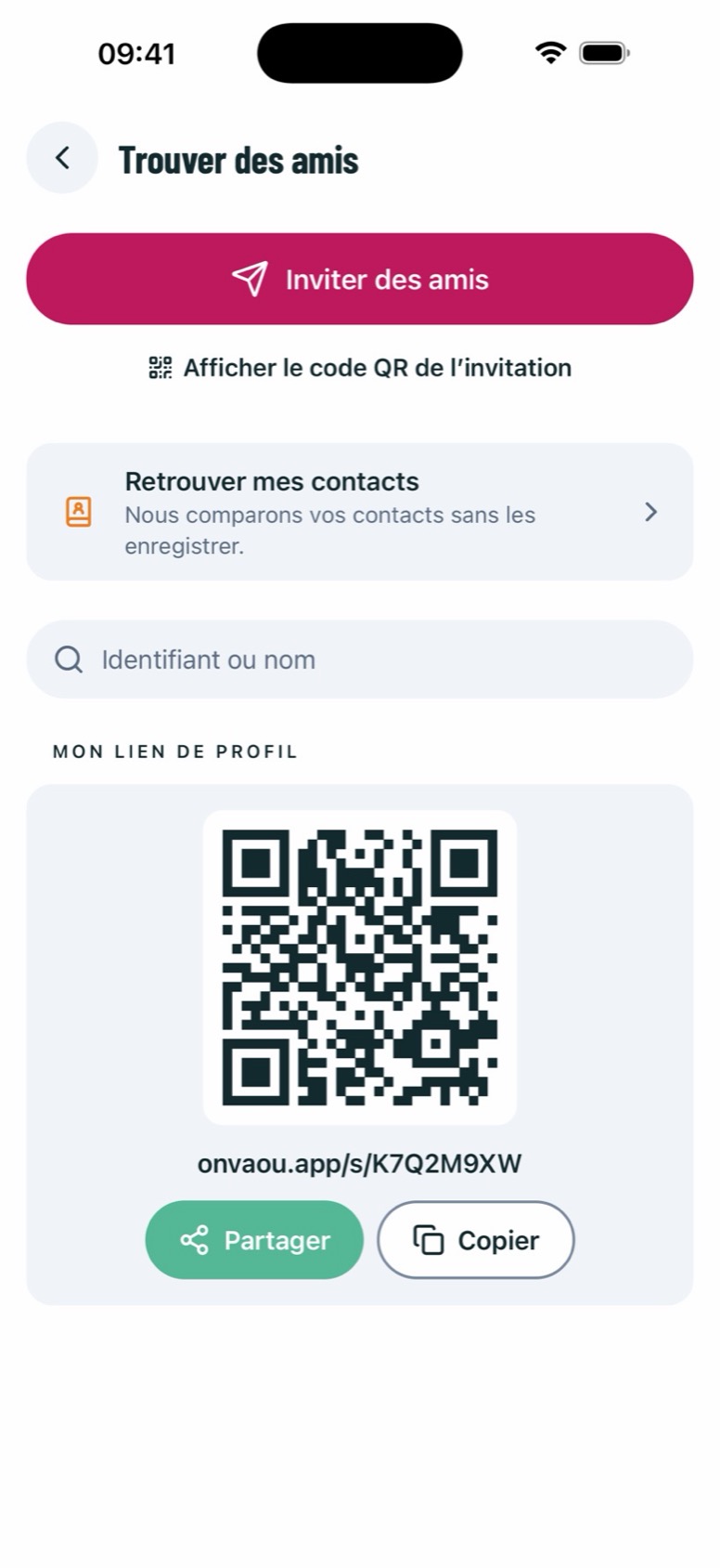 Trouver et inviter des amis